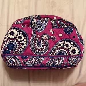 Purple medium sized Vera Bradley makeup bag.